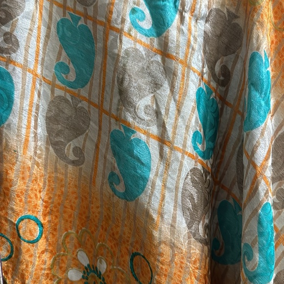 Recycled sari fabric wrap skirt size regular - Picture 7 of 9